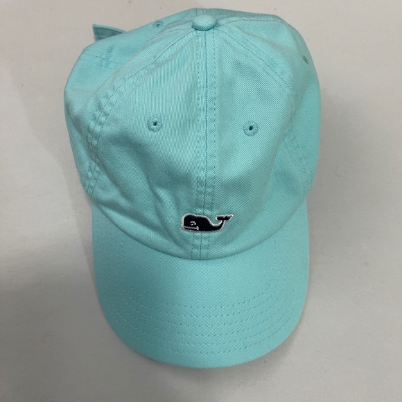 Vineyard Vines Light Blue Baseball Cap Whale Logo Adjustable Hat - Picture 1 of 7